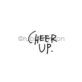 Kae Pea | KP7147B - "Cheer Up" - Rubber Art Stamp