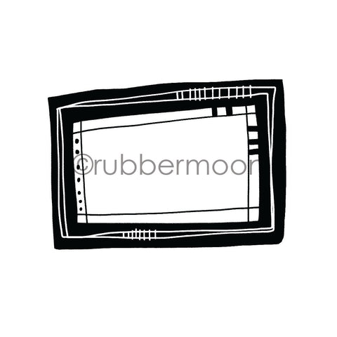 Kae Pea | KP7270G - Square-ish Zen Frame - Rubber Art Stamp