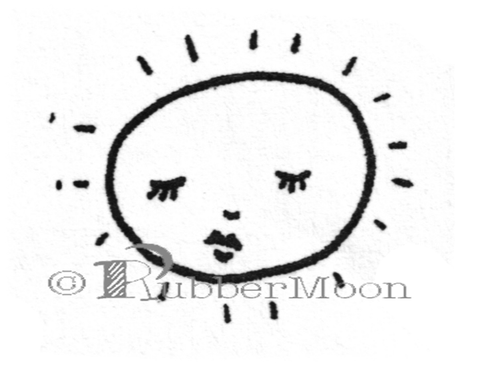 Kae Pea | KP7875F - New Day- Rubber Art Stamp