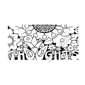 Mary Engelbreit | ME7685G - "Thoughts" - Rubber Art Stamp