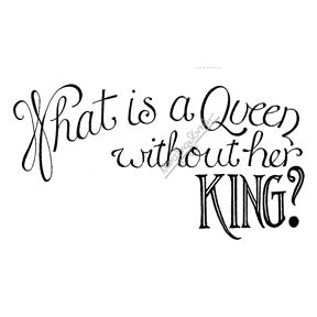 Mary Engelbreit | ME7731H - "What is a Queen?" - Rubber Art Stamp