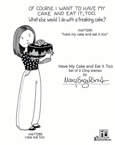 Mary Engelbreit | Have My Cake and Eat it Too Stamp Set