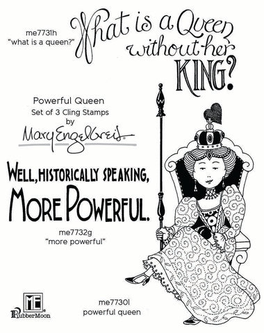 Mary Engelbreit |  Powerful Queen Stamp Set