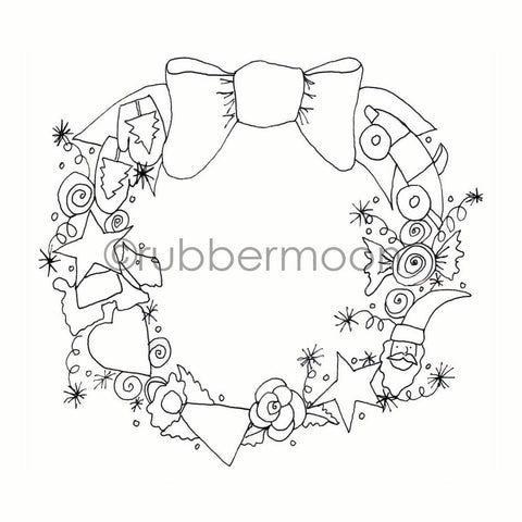 Marylinn Kelly | MK7207M - Marylinn's Magic Wreath - Rubber Art Stamp