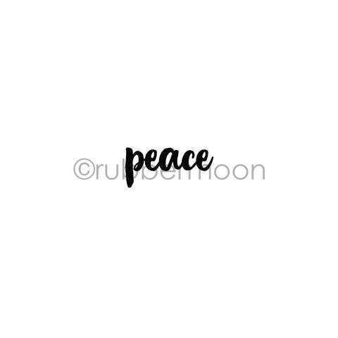 Kae Pea | KP7249B - "Peace" - Rubber Art Stamp