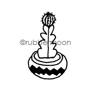 Maxi Moon | MM7091D - Spiny Succulent - Rubber Art Stamp