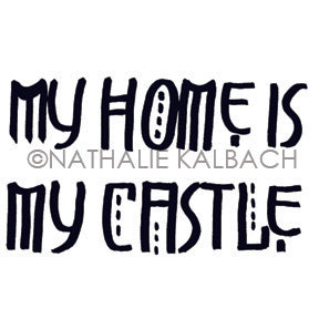 Nathalie Kalbach | NK7053G - My Home - Rubber Art Stamp