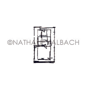 Nathalie Kalbach | NK7055AA - Window - Rubber Art Stamp