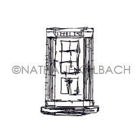 Nathalie Kalbach | NK7057B - Door - Rubber Art Stamp