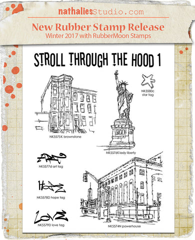 Nathalie Kalbach | NKSTH0107 | Stroll Through the Hood Stamp Set 1