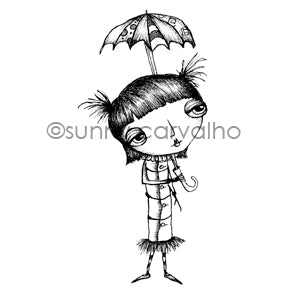 Sunny Carvalho | SC7052I - Funbrella - Rubber Art Stamp