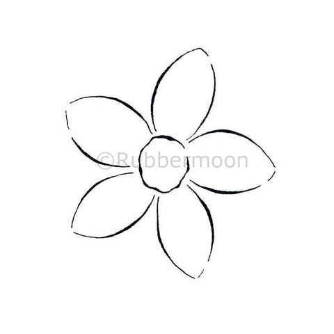 Five Petals Flower Stencil - bakeartstencils