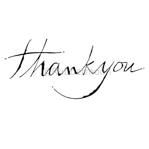 Dave Brethauer | DB2424I - Thank You (large) - Rubber Art Stamp