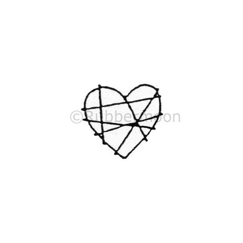 Dave Brethauer | DB4253B - Wrapped Up Heart - Rubber Art Stamp