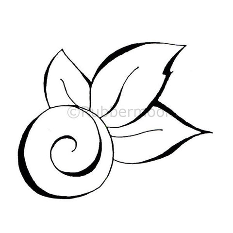 swirl with 3 leaves