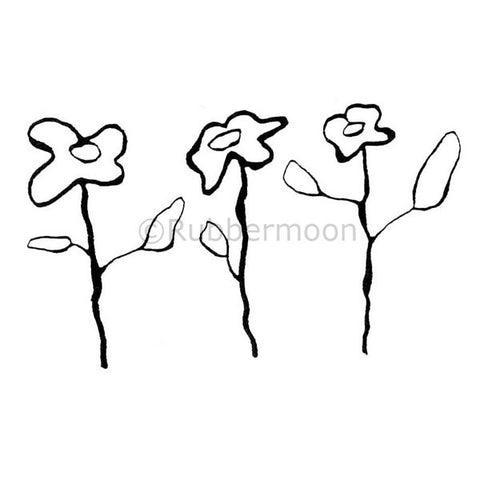 3 medium flowers - three's company