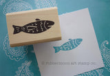 Kae Pea | KP5069C - Happy Fish - Rubber Art Stamp
