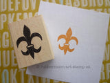 Kae Pea | KP5063D - Fleur de Lis - Rubber Art Stamp