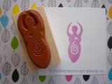 Kae Pea | KP5071D - Goddess - Rubber Art Stamp