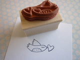Kae Pea | KP5007C - Spread the Love (right-facing) - Rubber Art Stamp