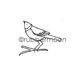 Jone Hallmark | JH7531B - Small Sparrow 2 - Rubber Art Stamp