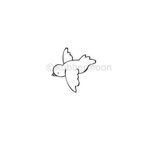 Kae Pea | KP5273C - Tweet Bird (left-facing) - Rubber Art Stamp