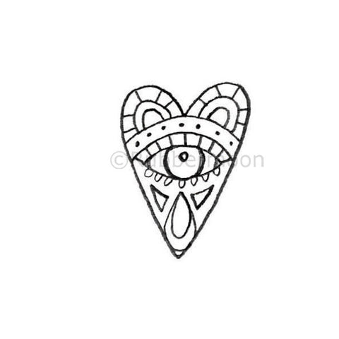 Kae Pea | KP5299E - Eye Heart You - Rubber Art Stamp