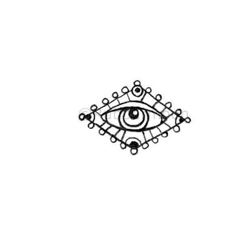 Kae Pea | KP5301D - Evil Eye - Rubber Art Stamp