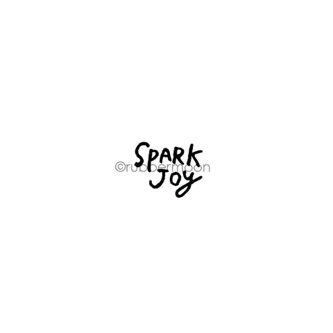 Kae Pea | KP7614C - "Spark Joy" - Rubber Art Stamp