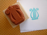 Kae Pea | KP5062D - Lyre - Rubber Art Stamp