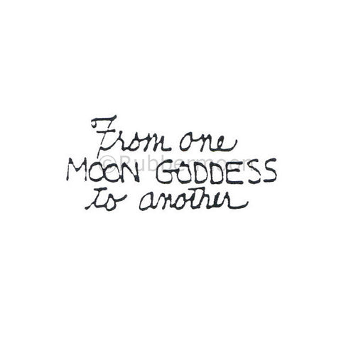 from one moon goddess to another