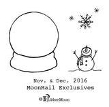 MoonMail Exclusive | November/December 2016 | Snowman & Snowflakes (3 Stamp Set)